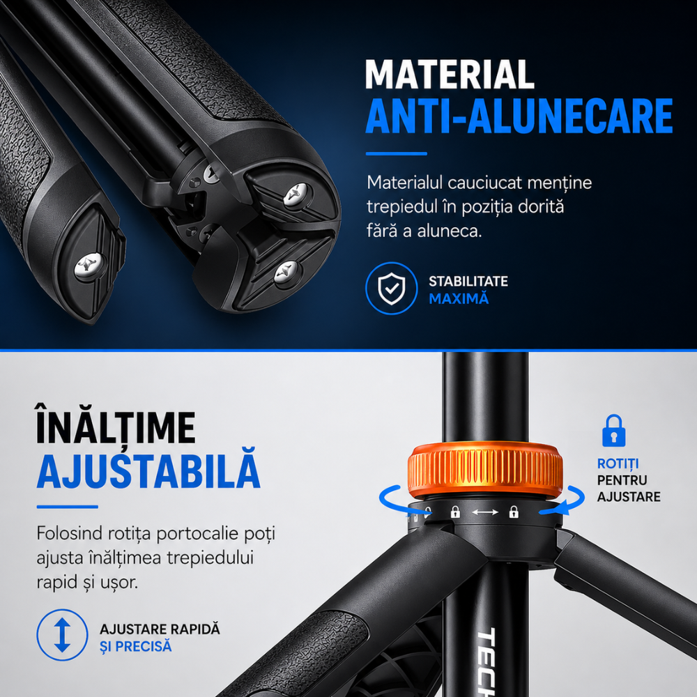 Trepied foto telescopic premium profesional Techone Photo Buddy AKJ-01