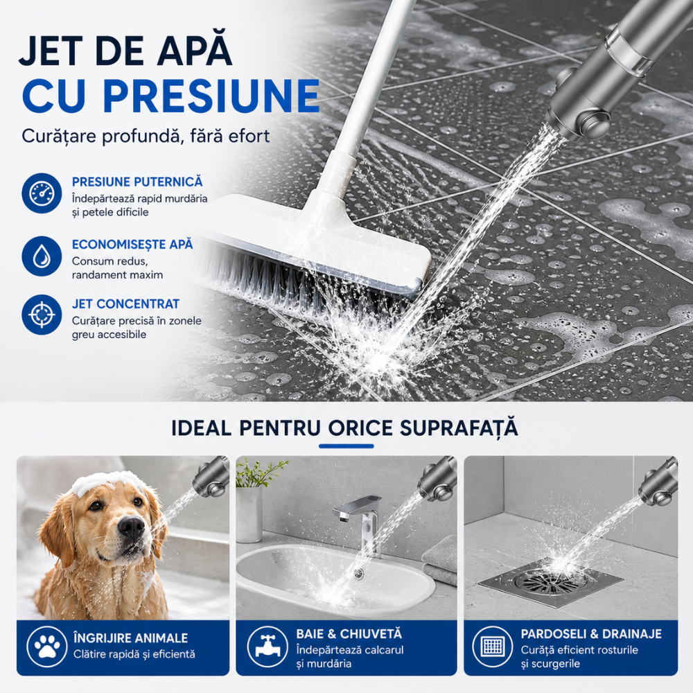 Para Cap de Dus Topaqua HydroMist, Gri