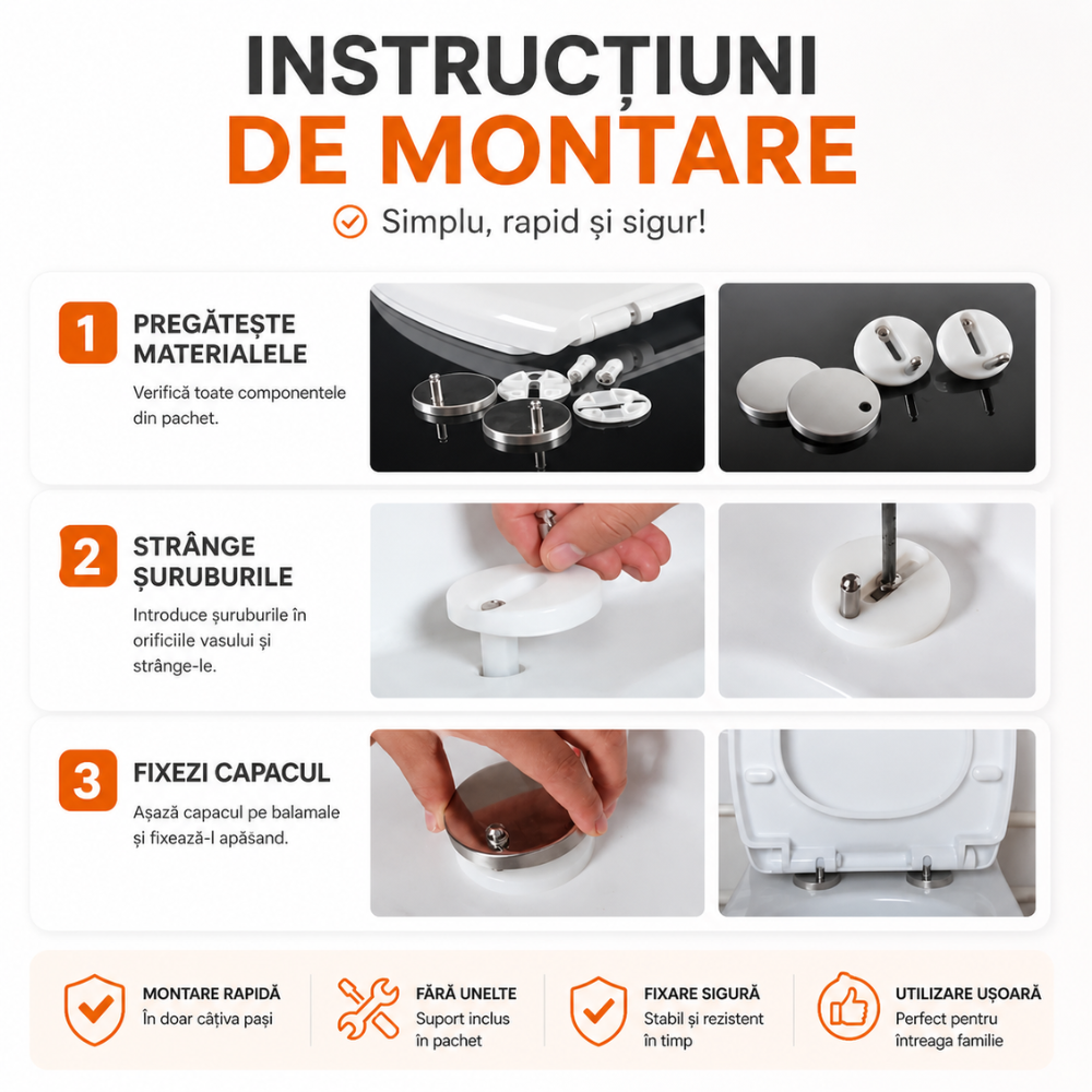 Capac WC cu reductie copii, Topaqua SF-9005