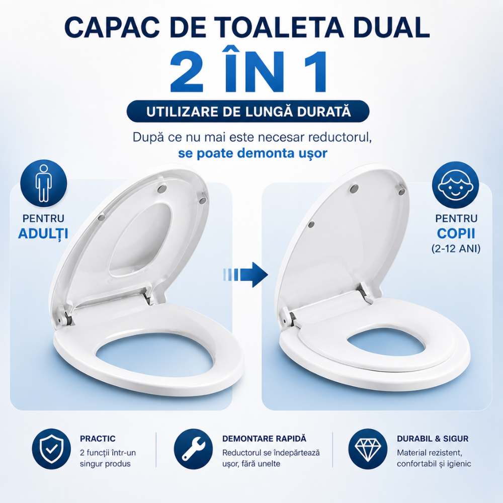 Capac WC cu reductie copii, Topaqua SF-9005
