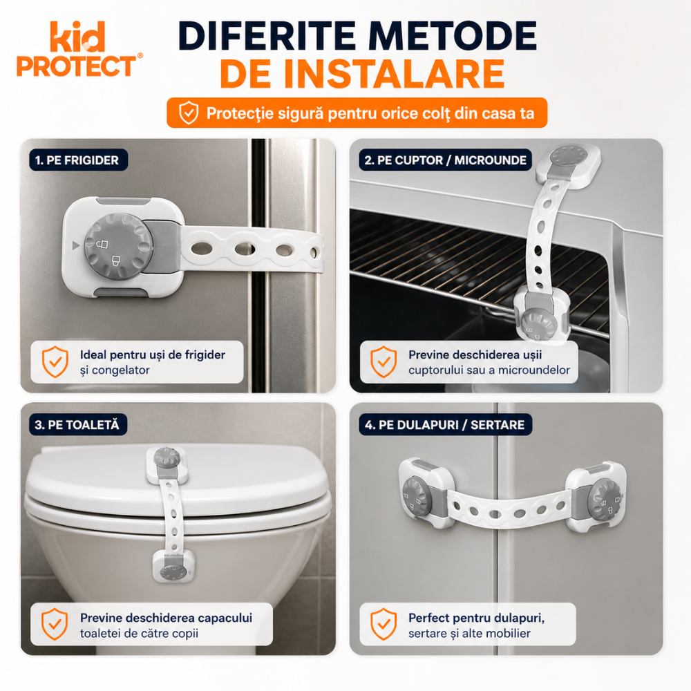 Siguranta usi copii, KidProtect set 6 bucati