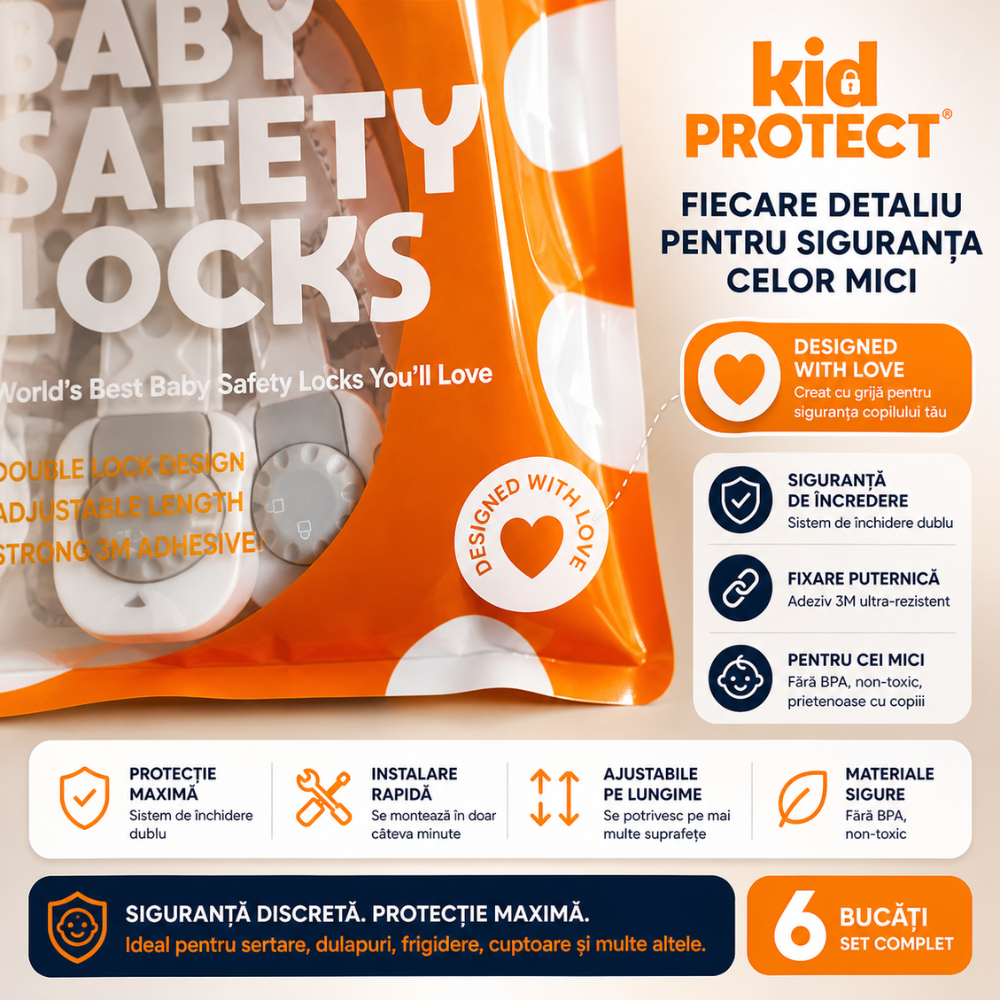 Siguranta usi copii, KidProtect set 6 bucati