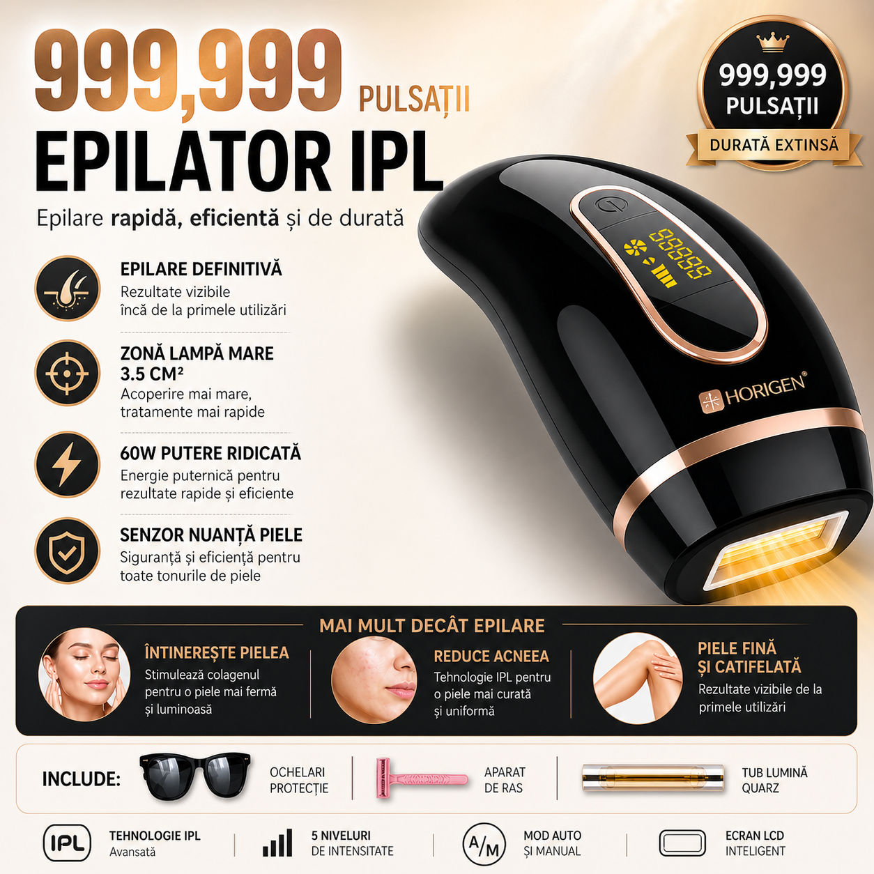 Epilator IPL Horigen T13