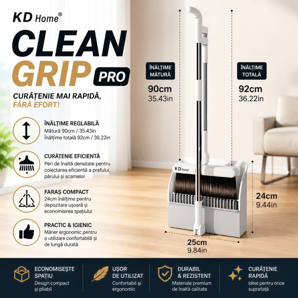Set Faras si Matura KD Home CleanGrip Pro