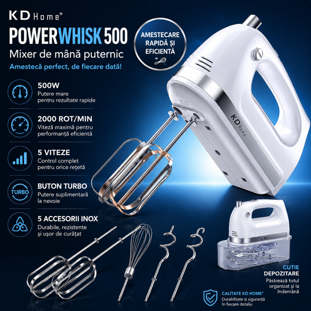 Mixer De Mana KD Home PowerWhisk 500