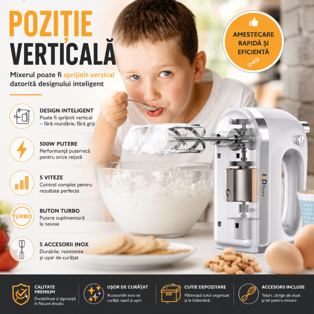 Mixer De Mana KD Home PowerWhisk 500