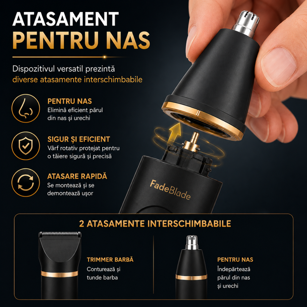 Masina de tuns si aparat de ras FadeBlade Beard Pro