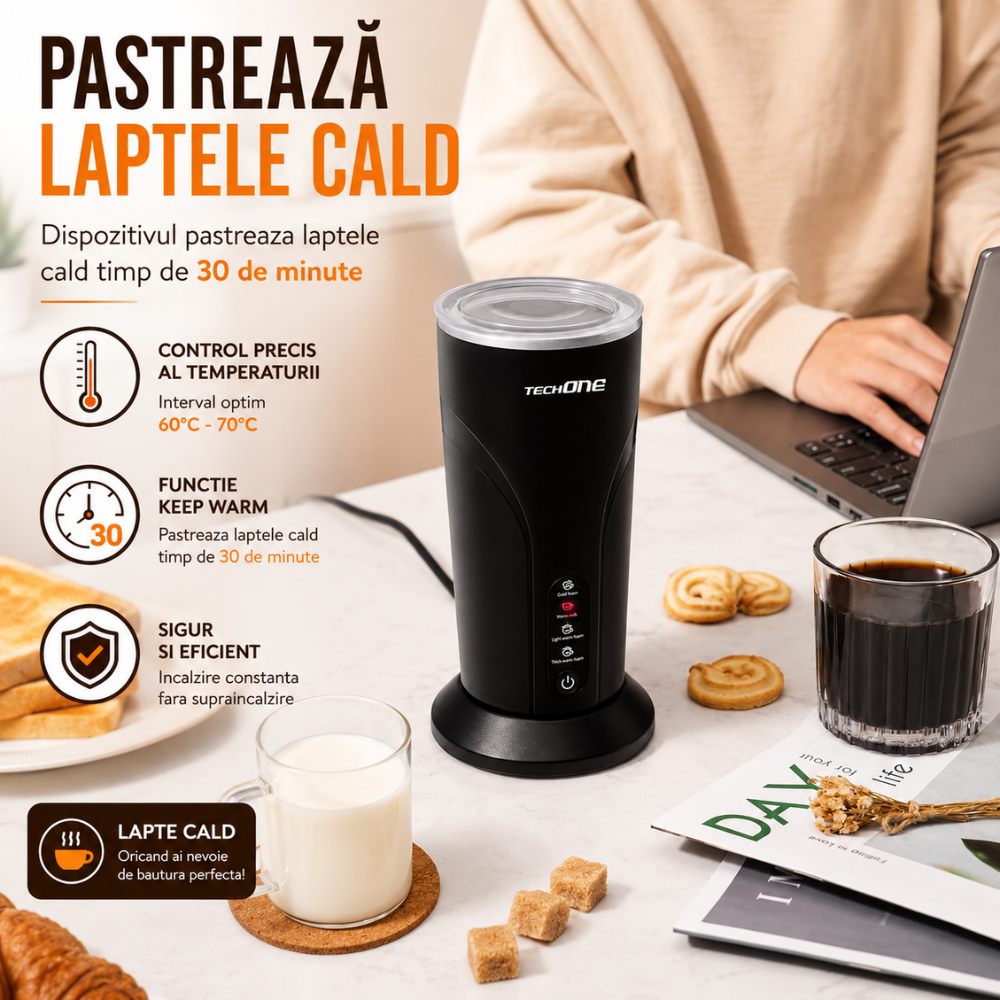 Aparat Spuma Lapte 4 in 1 Techone Milky Froth
