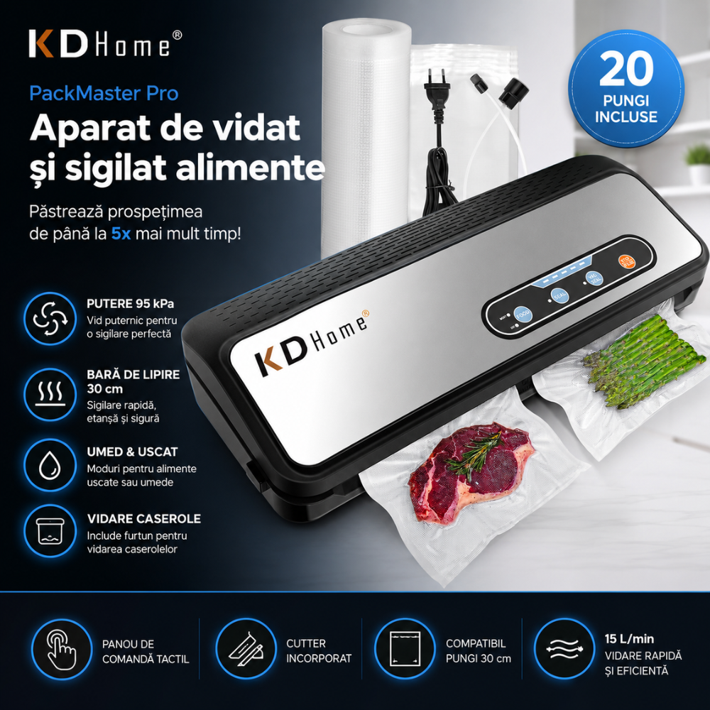 Aparat de Vidat Alimente KD Home PackMaster Pro