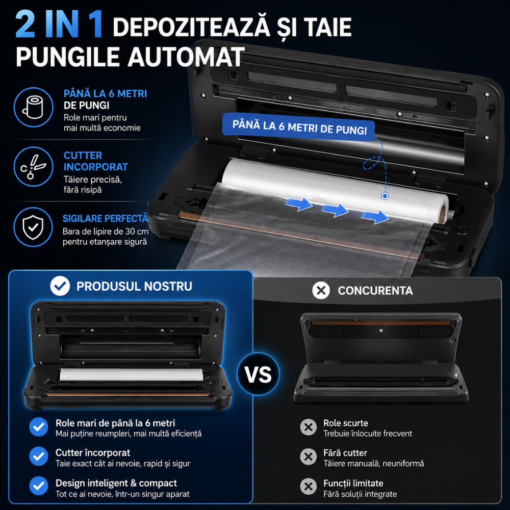 Aparat de Vidat Alimente KD Home PackMaster Pro