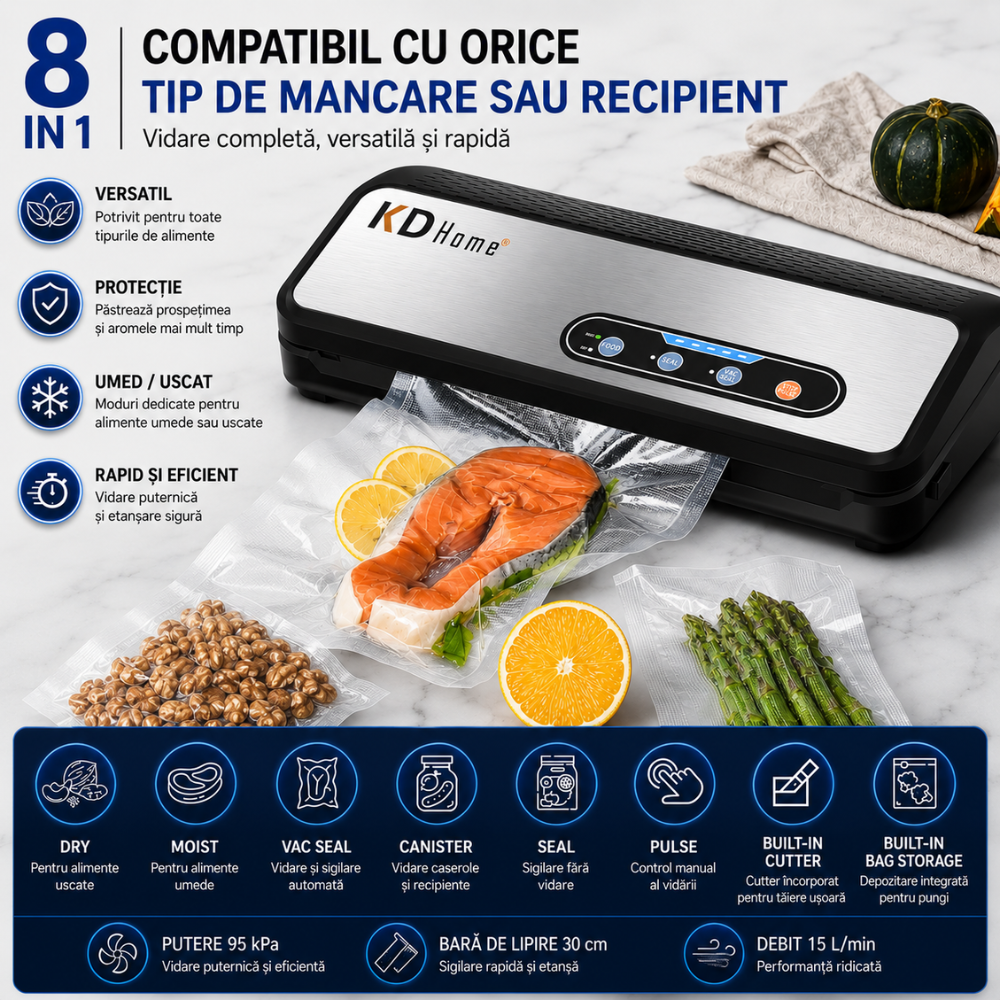 Aparat de Vidat Alimente KD Home PackMaster Pro