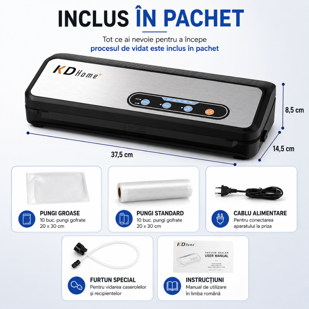 Aparat de Vidat Alimente KD Home PackMaster Pro