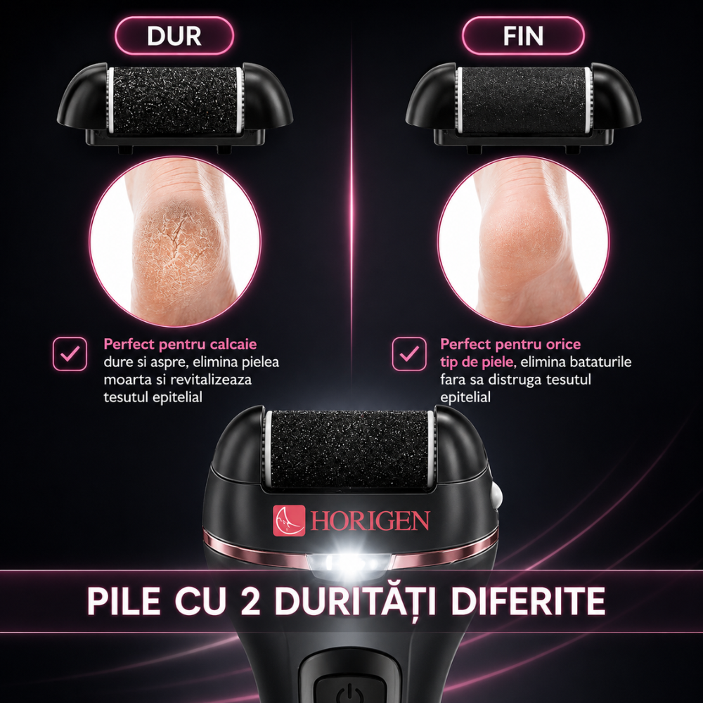 Set Pila Electrica Horigen V-605 Pentru Talpi Si Calcaie