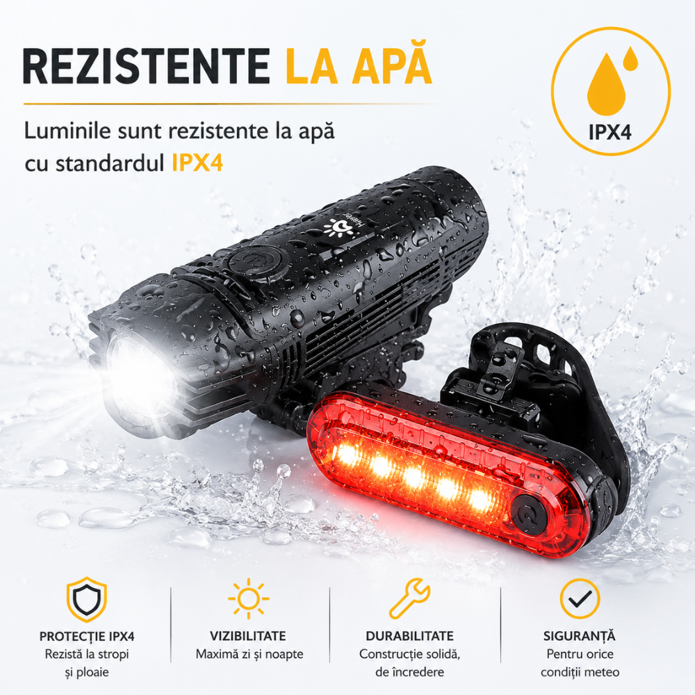 Set Far si Stop Bicicleta Huerler Lightly Pro
