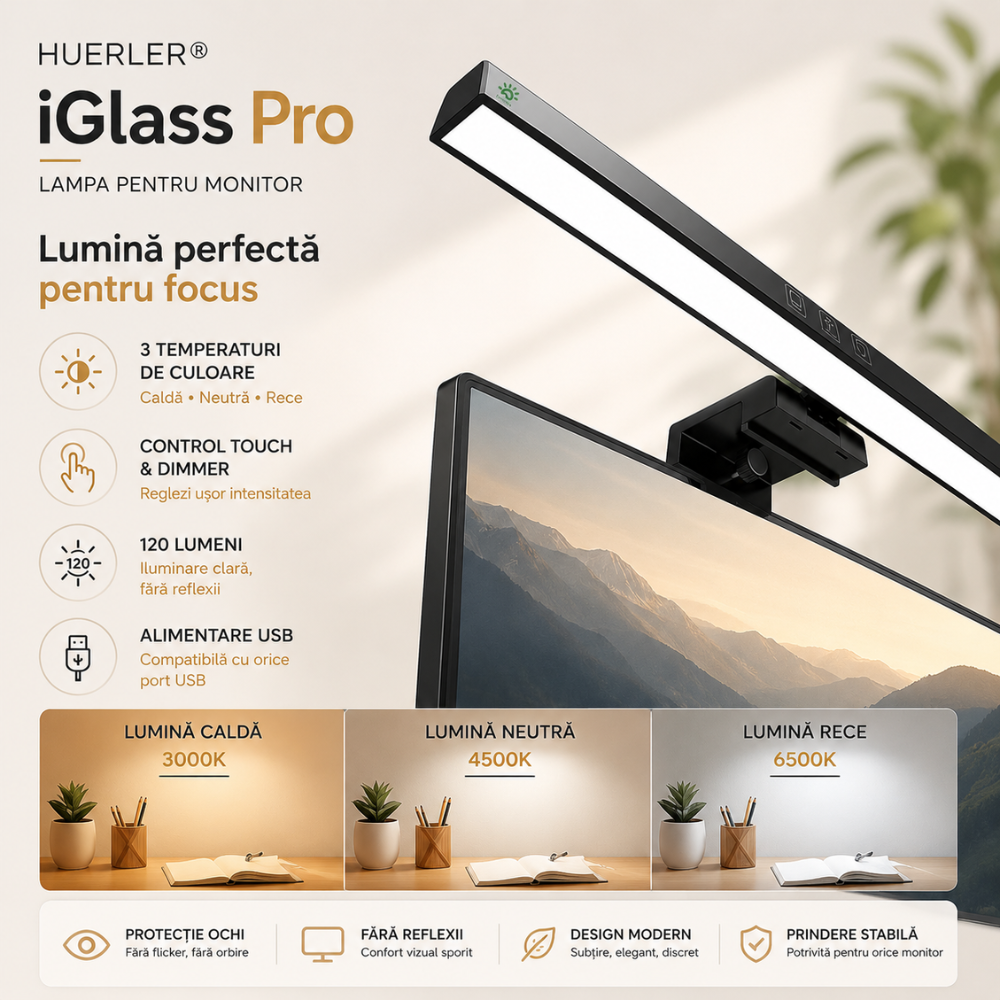 Lampa pentru monitor Huerler iGlass Pro