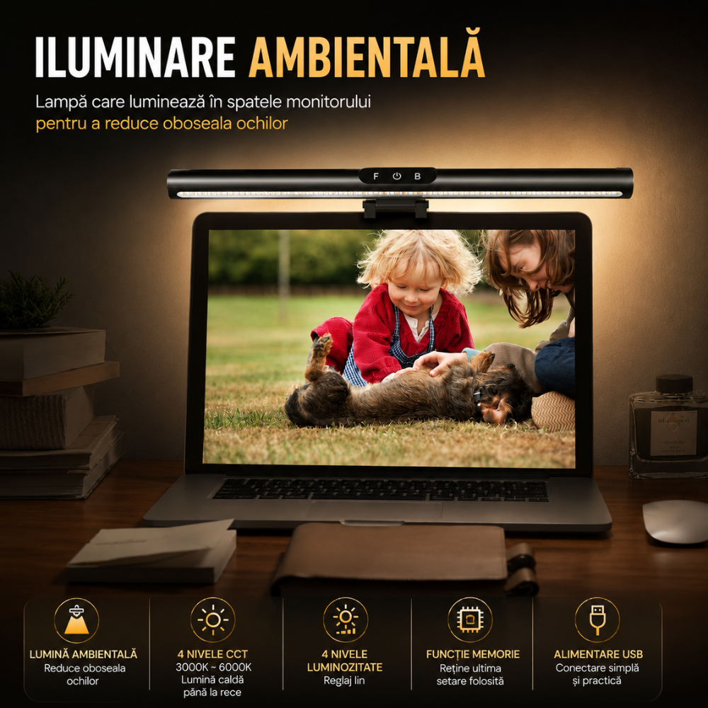 Lampa pentru monitor Huerler iGlass Dual Pro