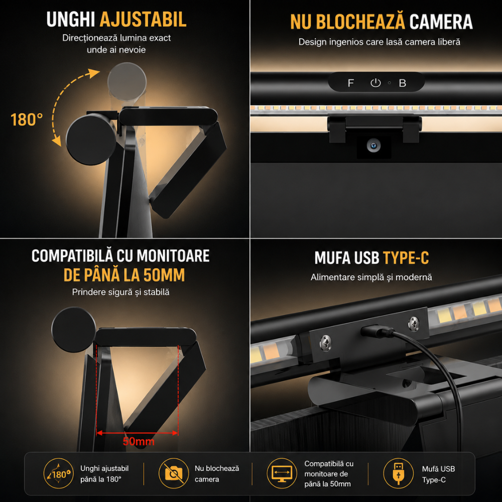 Lampa pentru monitor Huerler iGlass Dual Pro