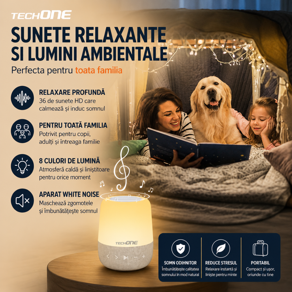 Dispozitiv Sunete Albe Techone ZenWave Pro