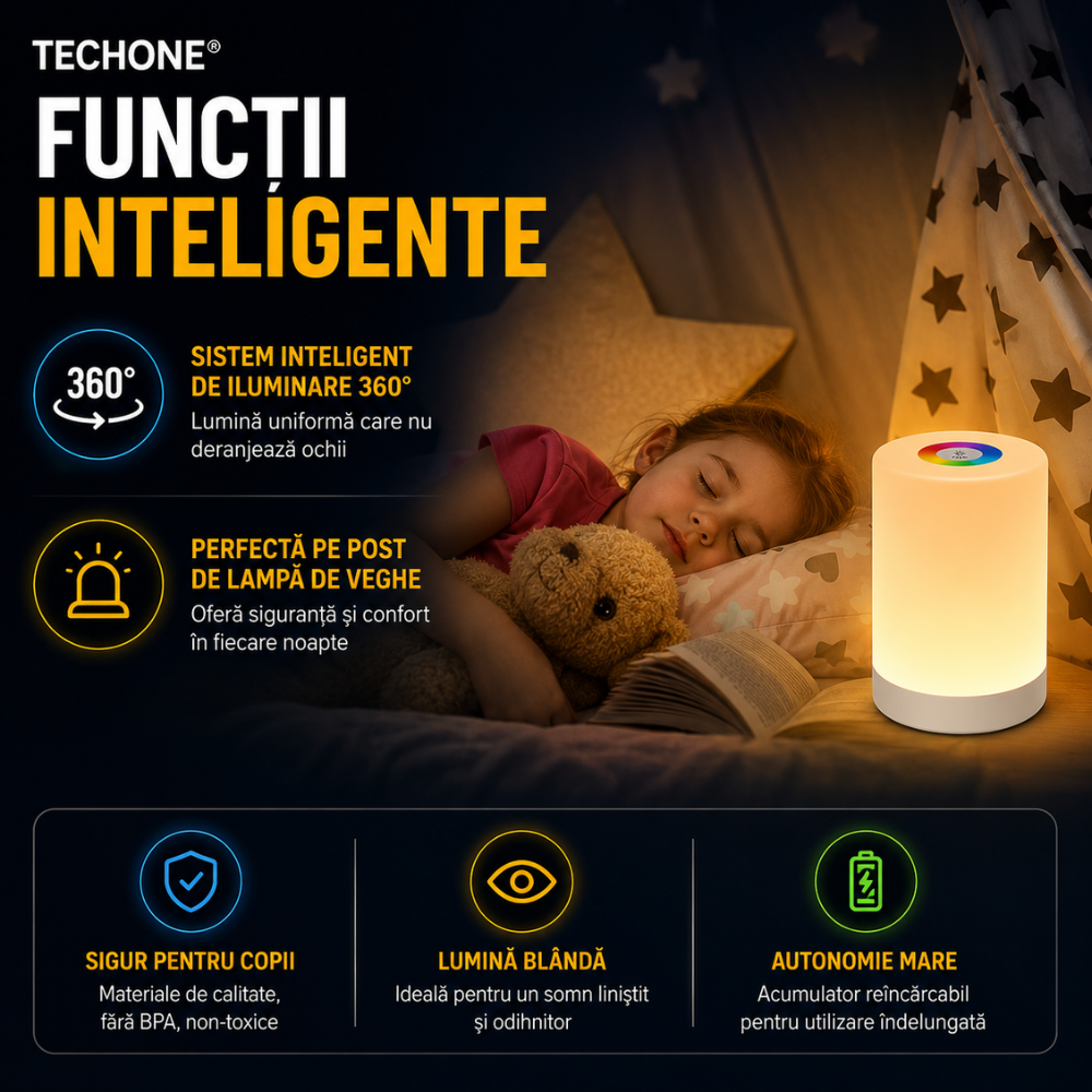 Lampa de Veghe Copii Techone Night buddy