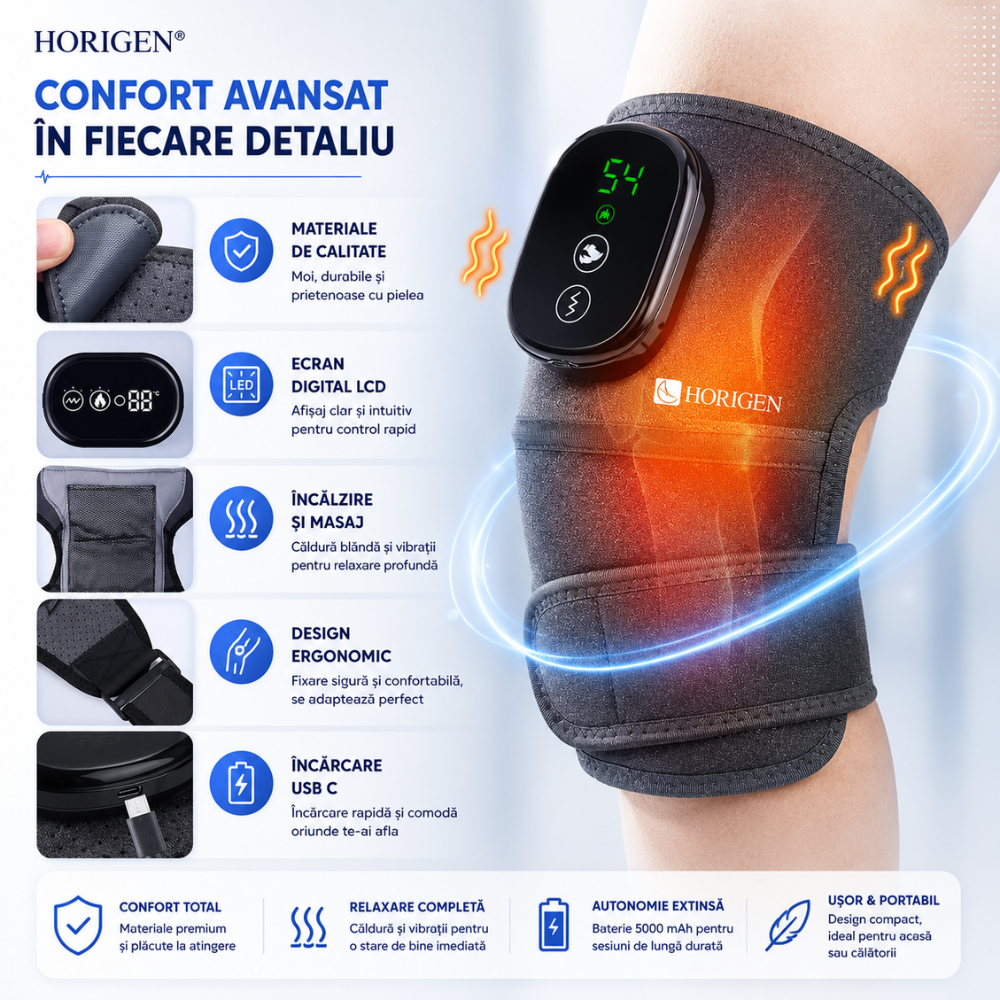 Aparat Pentru Masaj Genunchi si Umeri Horigen Knee Master