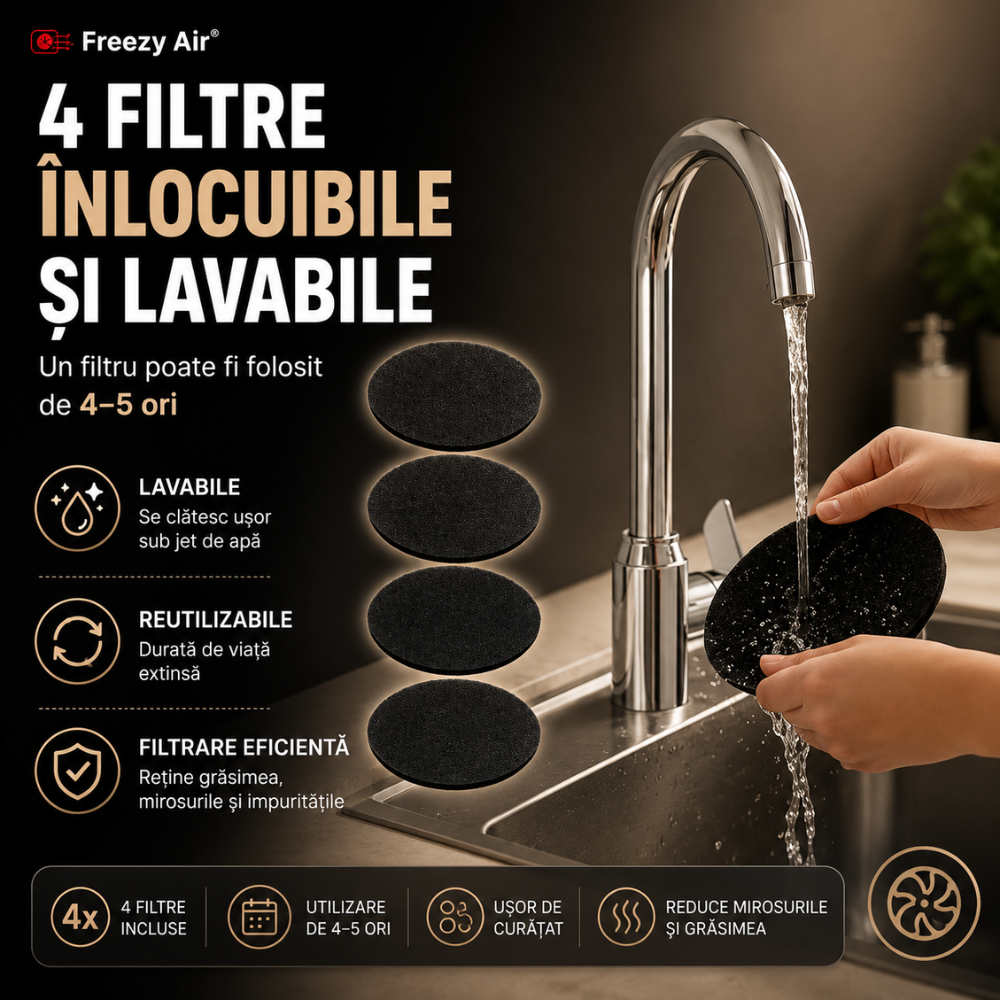 Hota Portabila Cu Filtru Carbon Fara Evacuare Freezy Air AirPure Pro