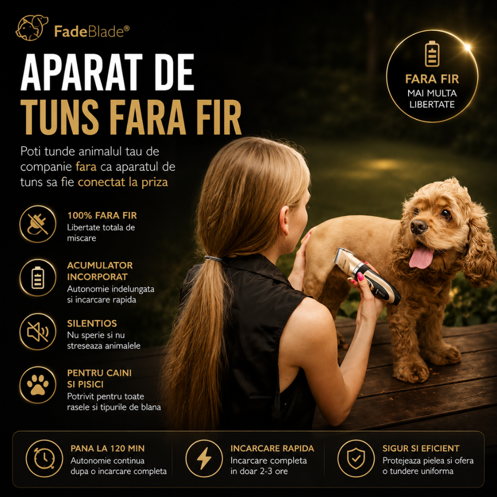 Masina Tuns Animale FadeBlade Friendly Trim