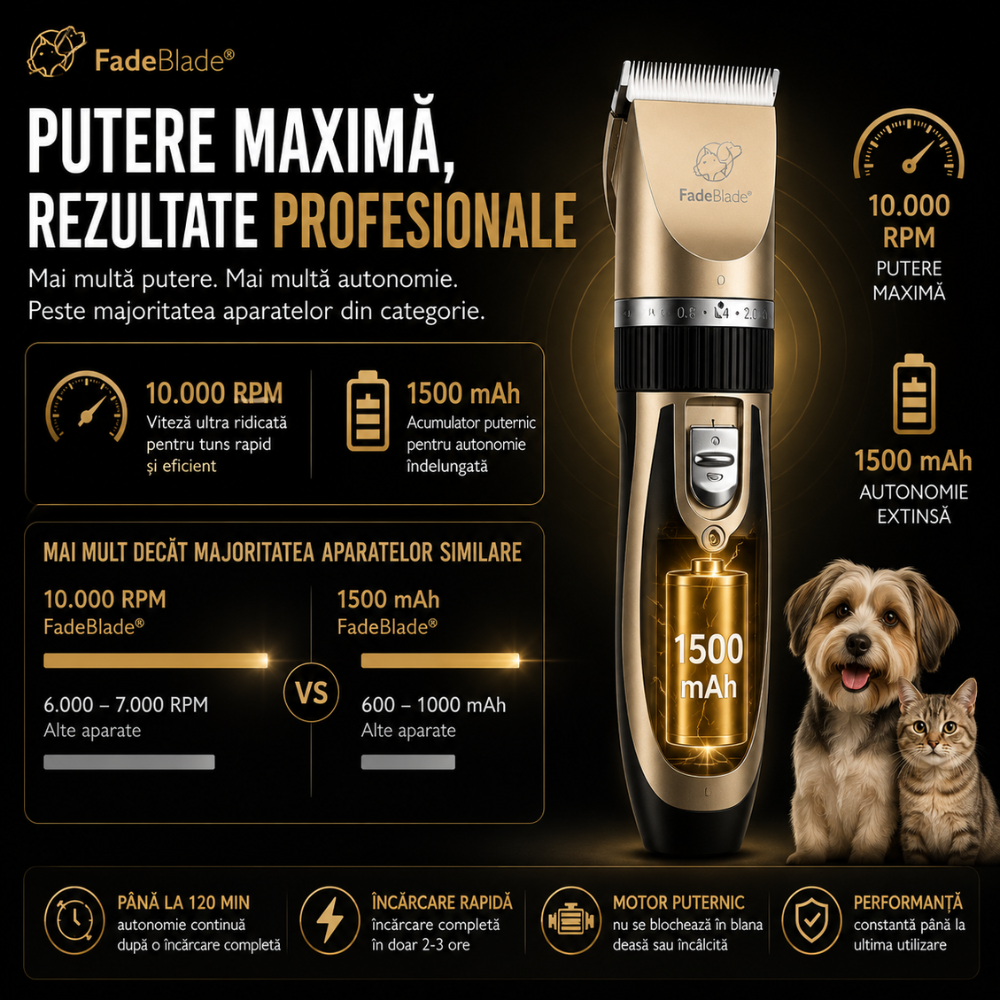 Masina Tuns Animale FadeBlade Friendly Trim