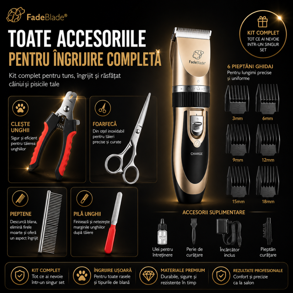 Masina Tuns Animale FadeBlade Friendly Trim