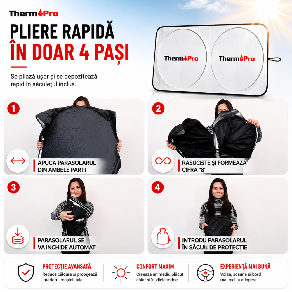 Parasolar auto ThermoPro Sun Master