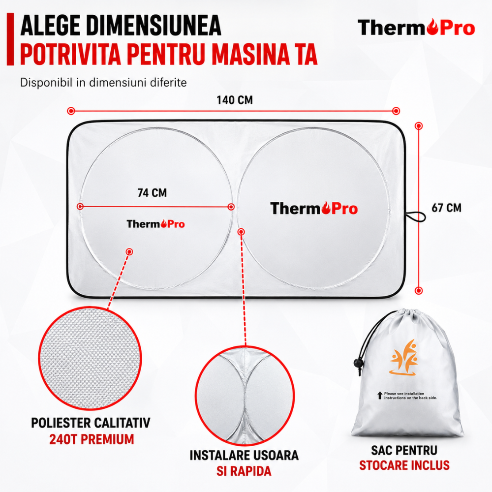 Parasolar auto ThermoPro Sun Master