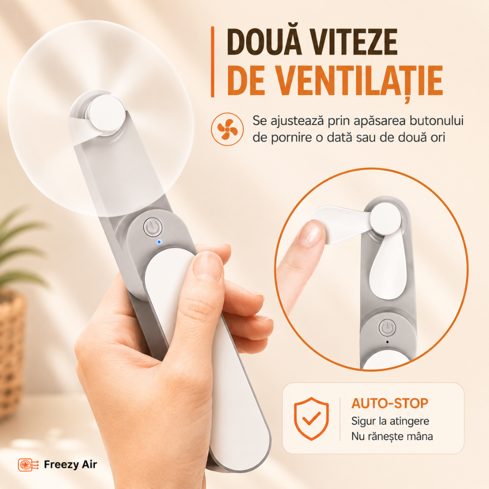 Ventilator Portabil De Mana Freezy Air AeroClip
