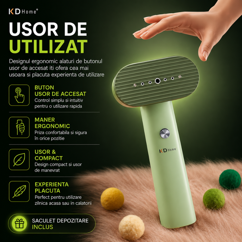Fier De Calcat Vertical KD Home SteamMax, Verde