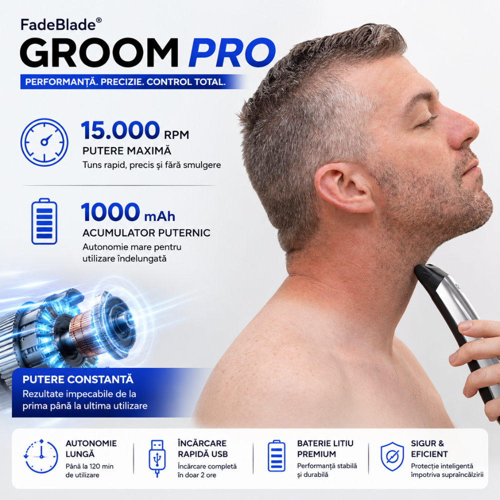 Masina De Tuns Si Ras FadeBlade Groom Pro