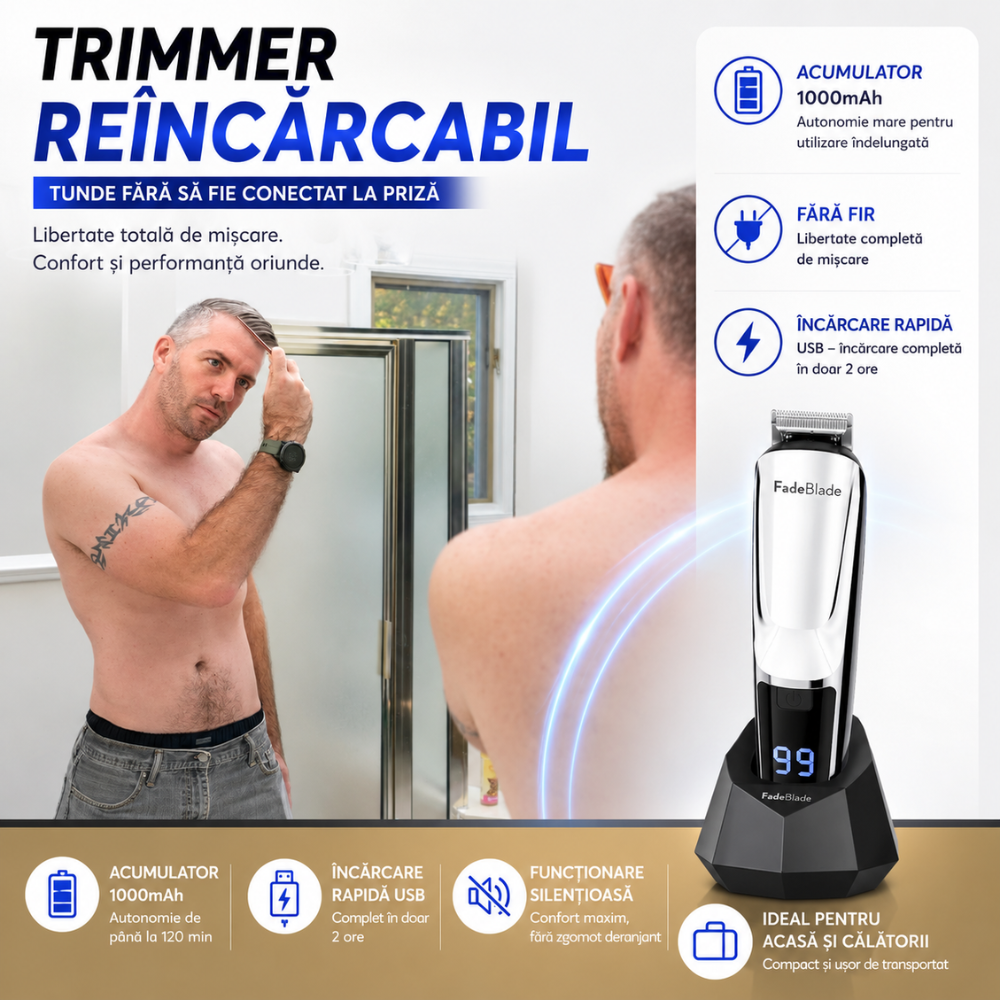 Masina De Tuns Si Ras FadeBlade Groom Pro