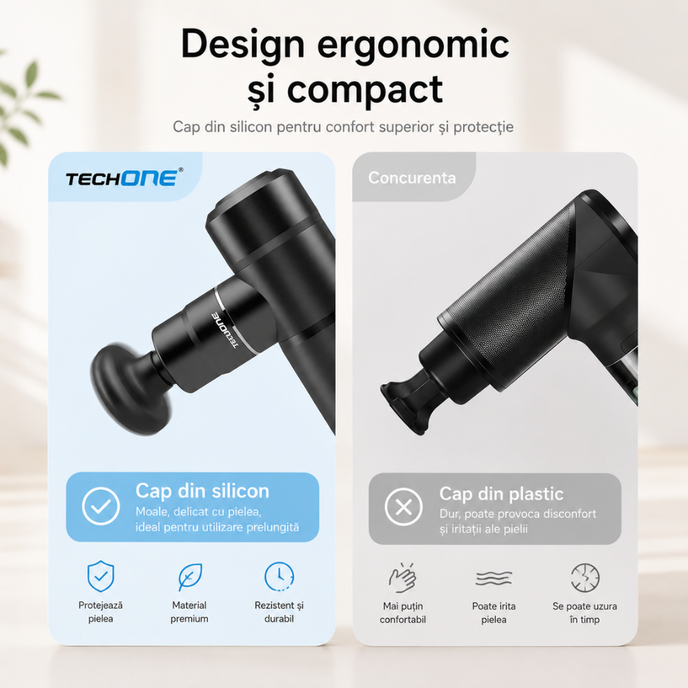 Aparat Pentru Masaj Profesional Tip Pistol Techone Mini Relax