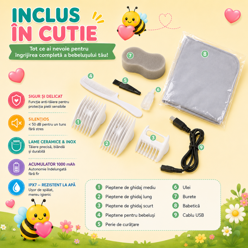 Masina De Tuns Bebelusi si Copii Horigen Baby Bee