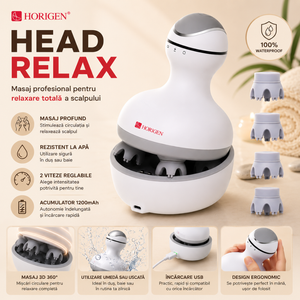 Aparat Masaj Cap Horigen Head Relax