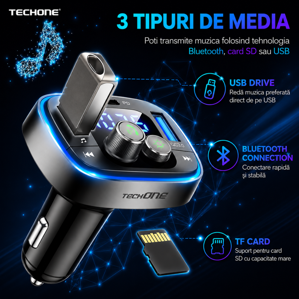 Modulator FM Auto Techone DriveTune Pro
