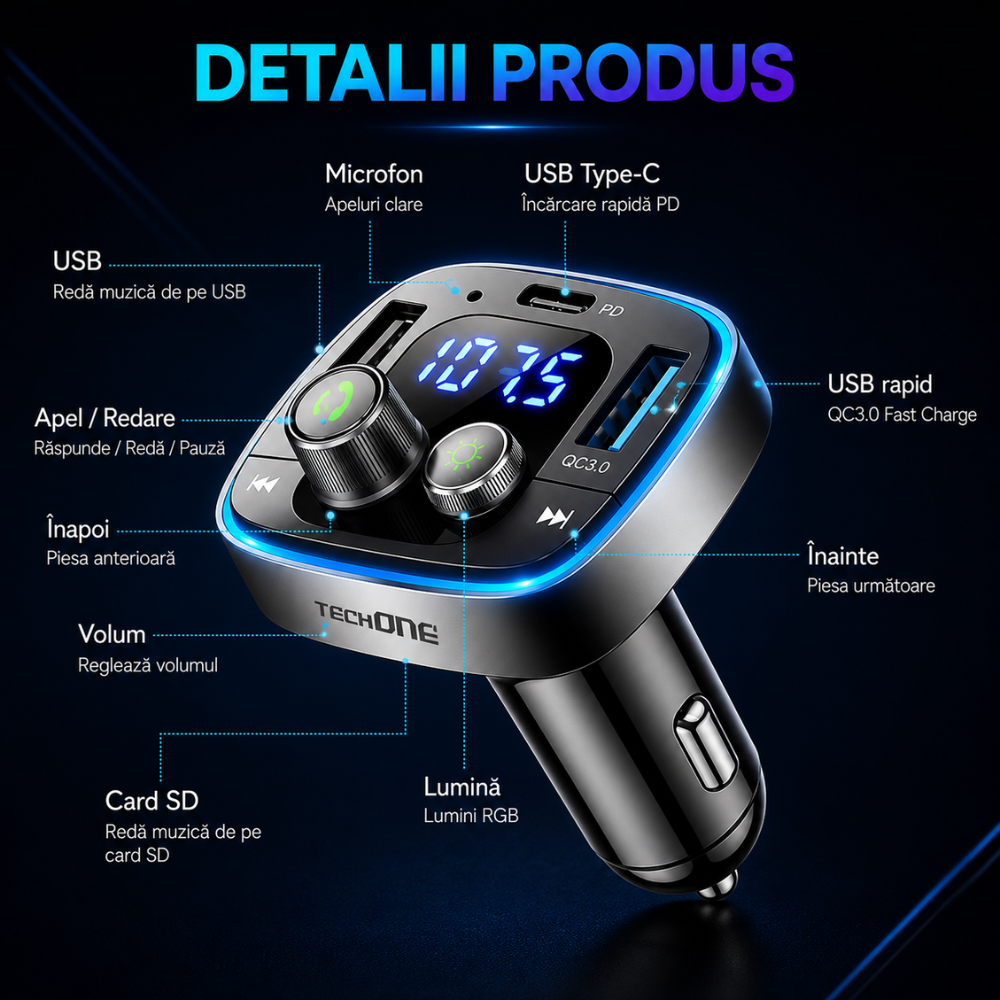 Modulator FM Auto Techone DriveTune Pro