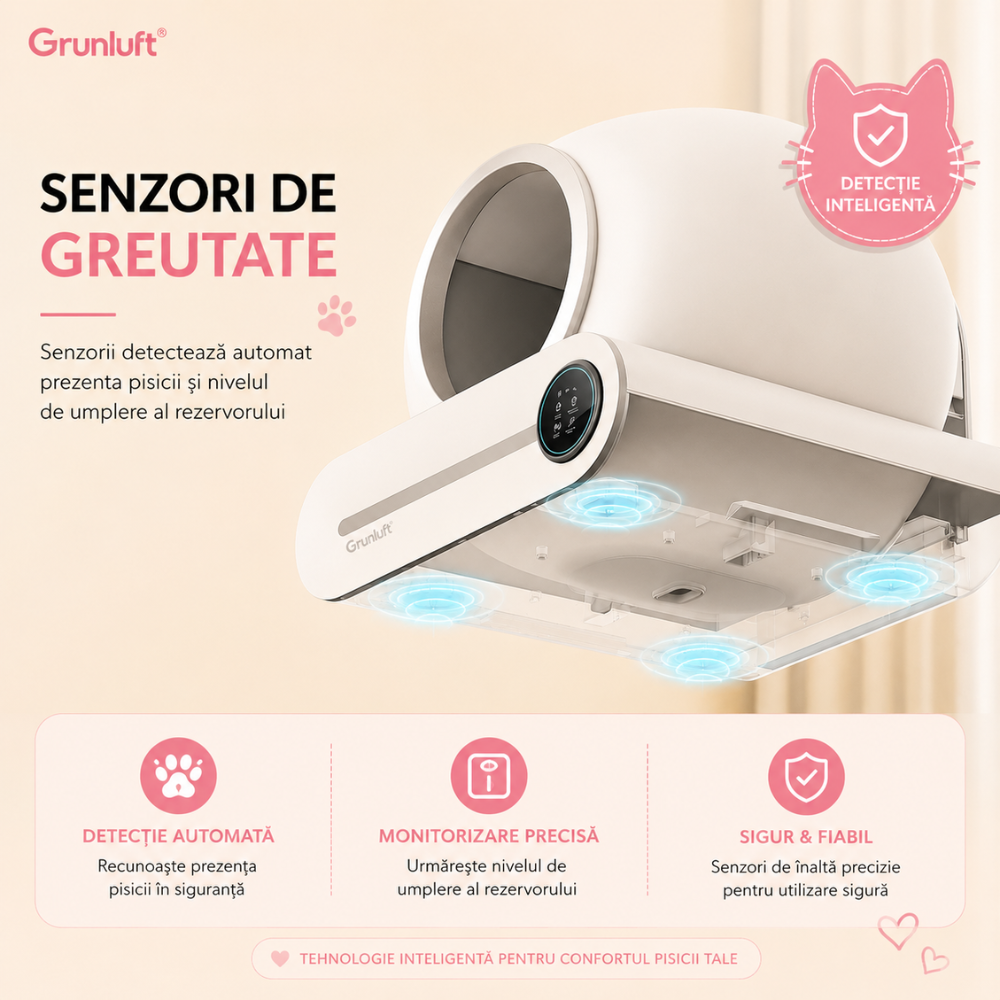 Litiera Automata Smart Pisici Grunluft PurrfectLitter