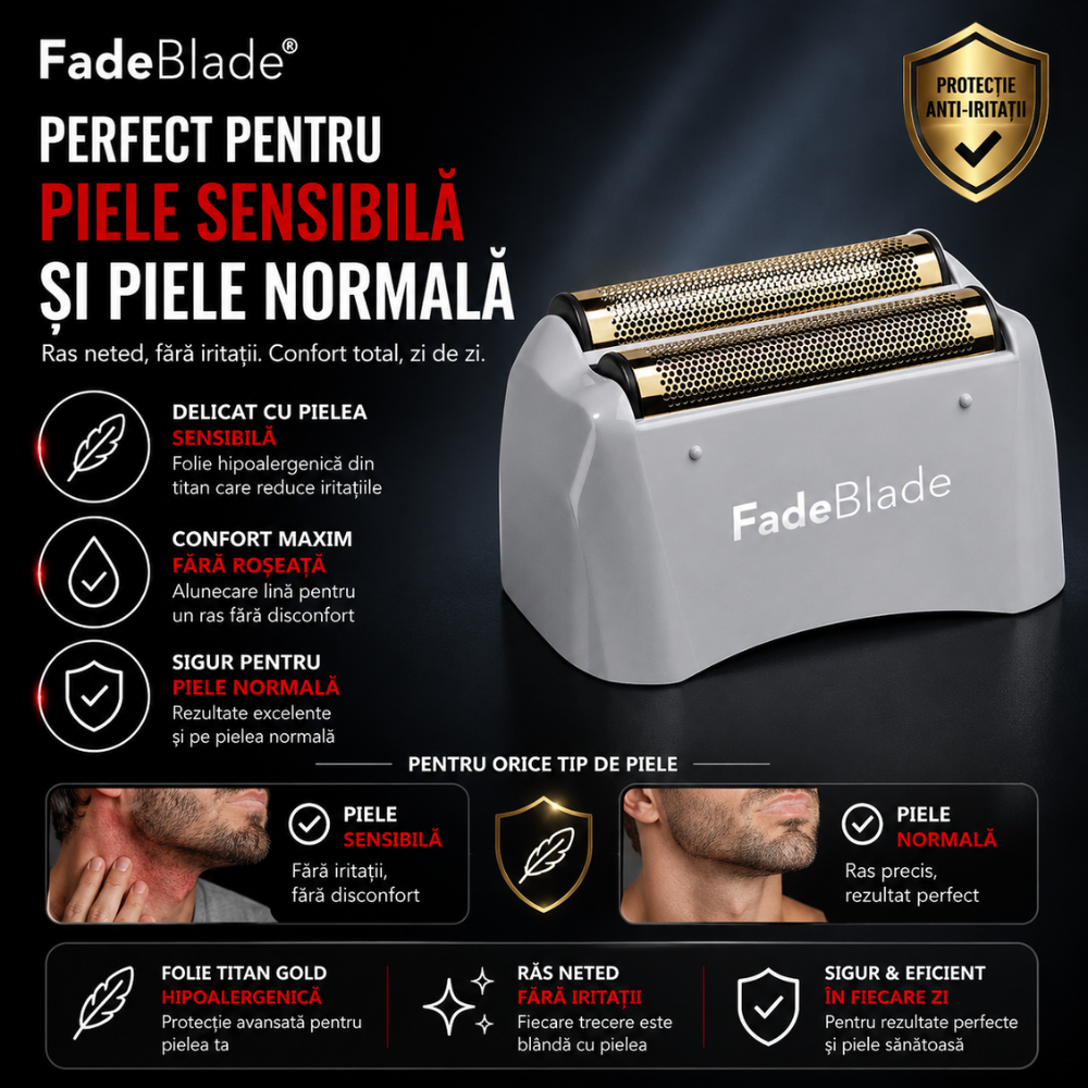Aparat de Ras Electric FadeBlade Andia, Alb
