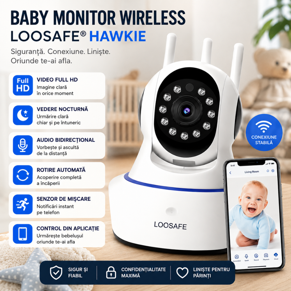 Baby Monitor Wireless Loosafe Hawkie
