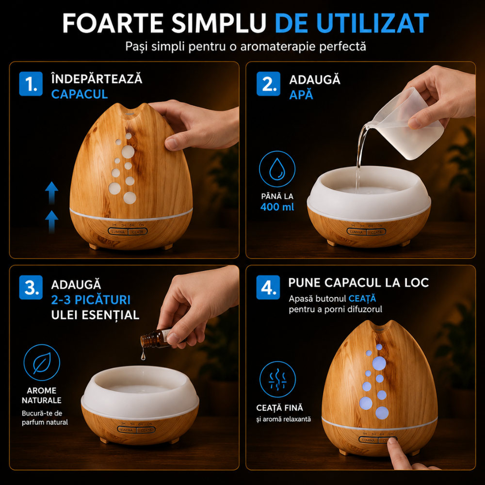 Difuzor aromaterapie KD Home SU-F01