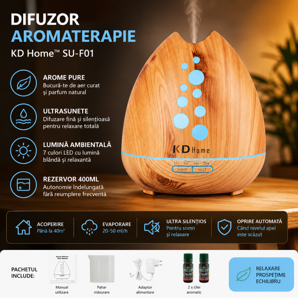Difuzor aromaterapie KD Home SU-F01