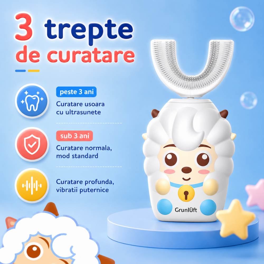 Periuta de dinti pentru copii Grunluft Mini U