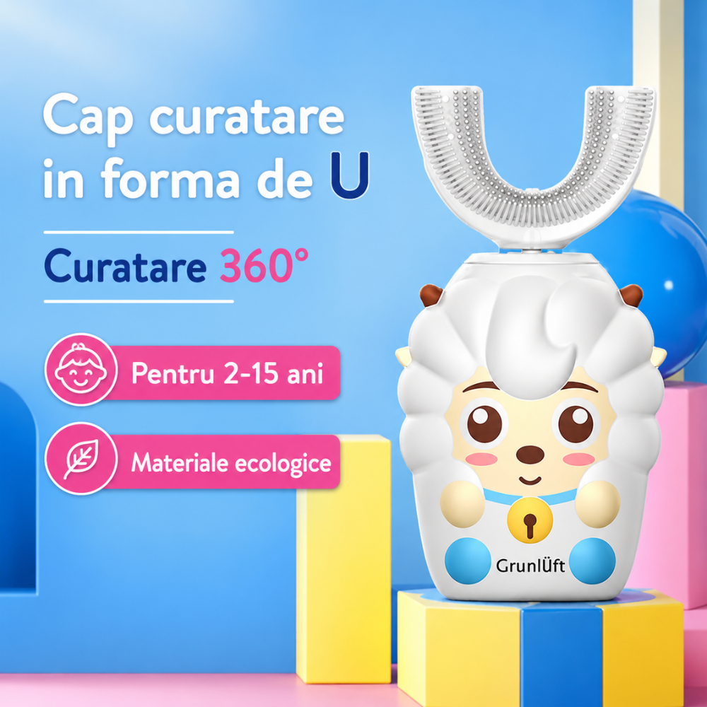 Periuta de dinti pentru copii Grunluft Mini U