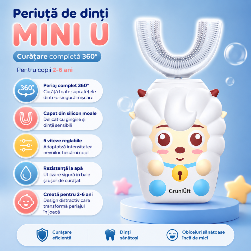 Periuta de dinti pentru copii Grunluft Mini U