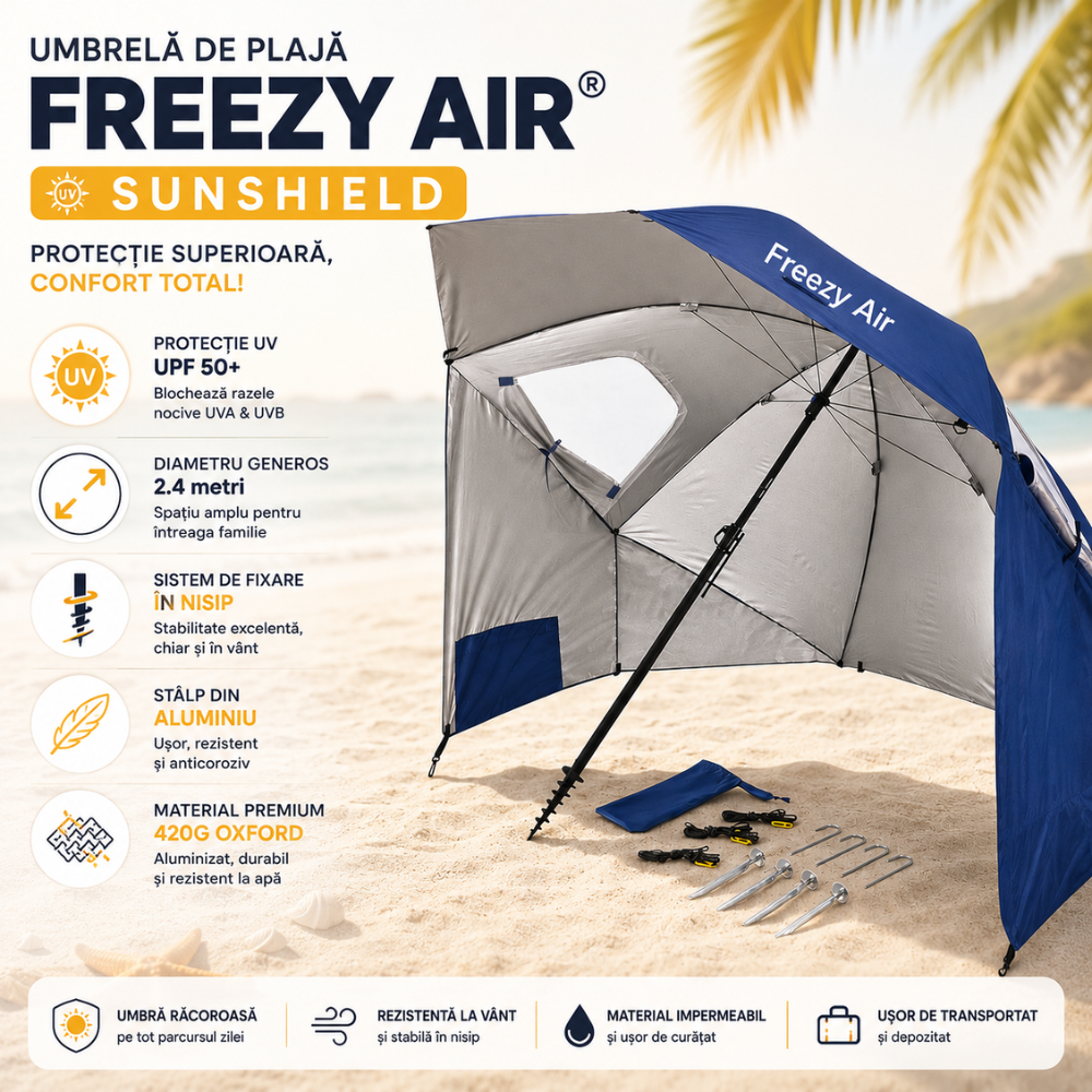 Umbrela de Plaja Freezy Air SunShield