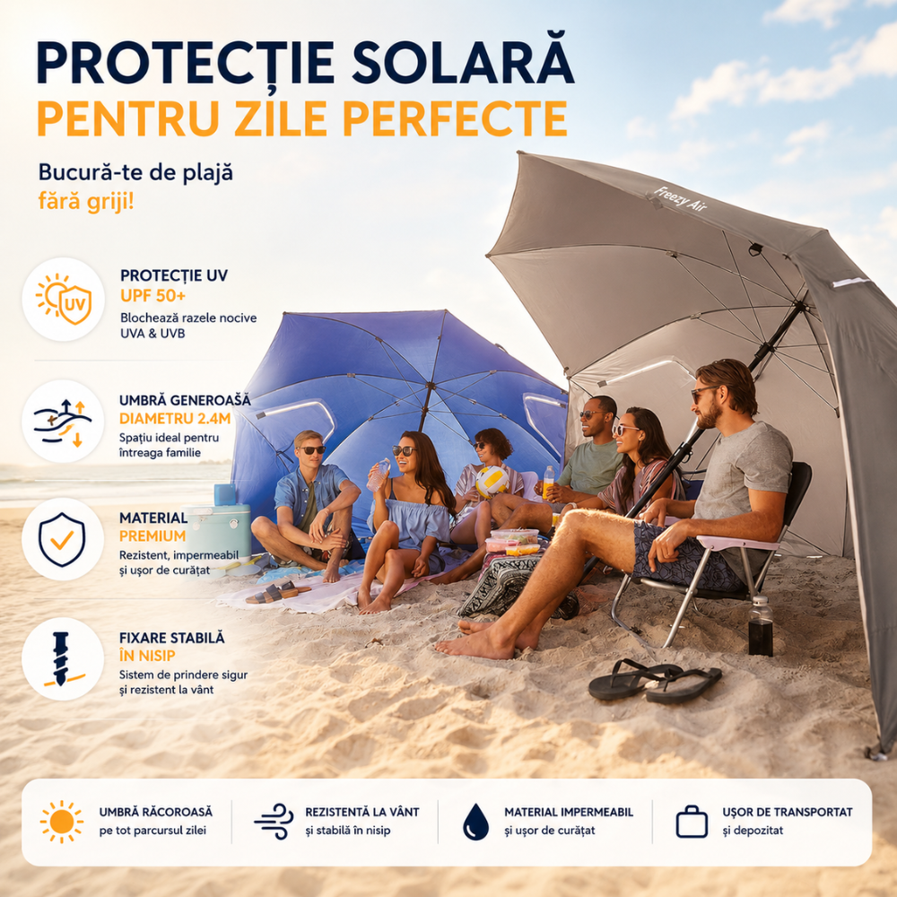 Umbrela de Plaja Freezy Air SunShield