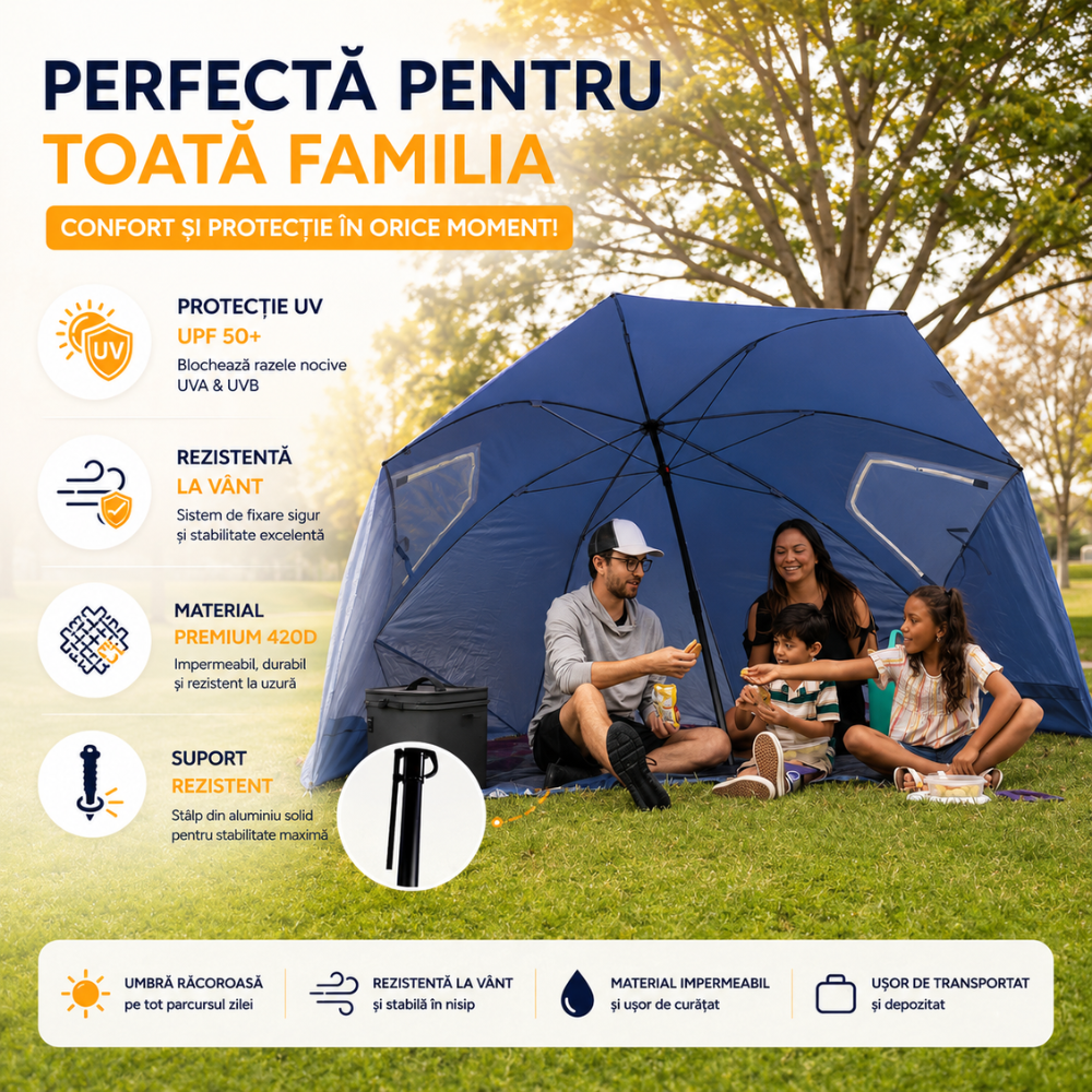 Umbrela de Plaja Freezy Air SunShield